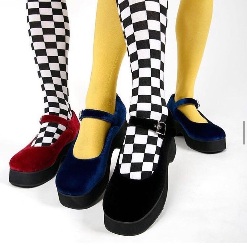 Vintage Tommy Hilfiger Velvet Mary Janes Shoe